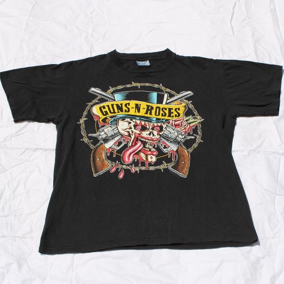 Vtg Guns N Roses 1990 Brockum Single Stitch Made in USA Shirt - Large